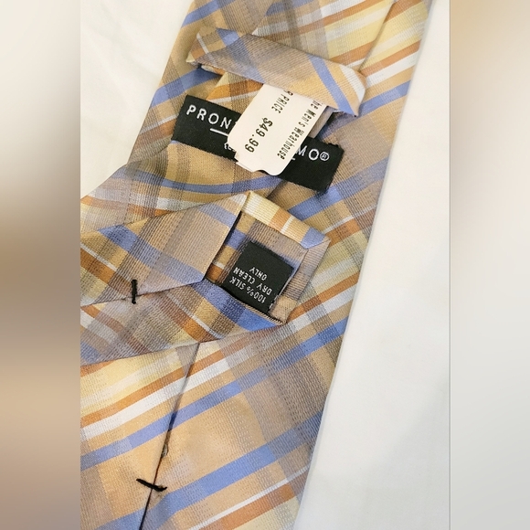 Pronto Uomo Men's 100% Silk Neck Tie Brand New With Tags - Picture 4 of 6